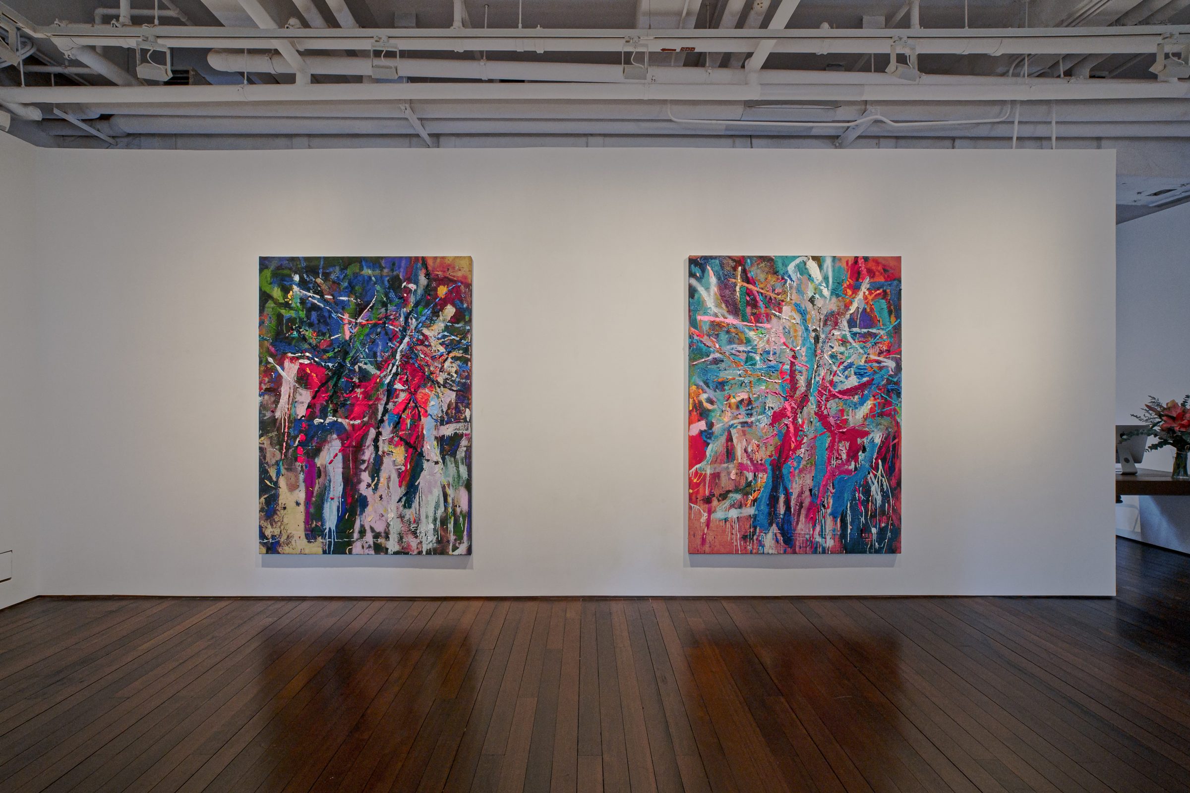 Installation view of Sending, 2022