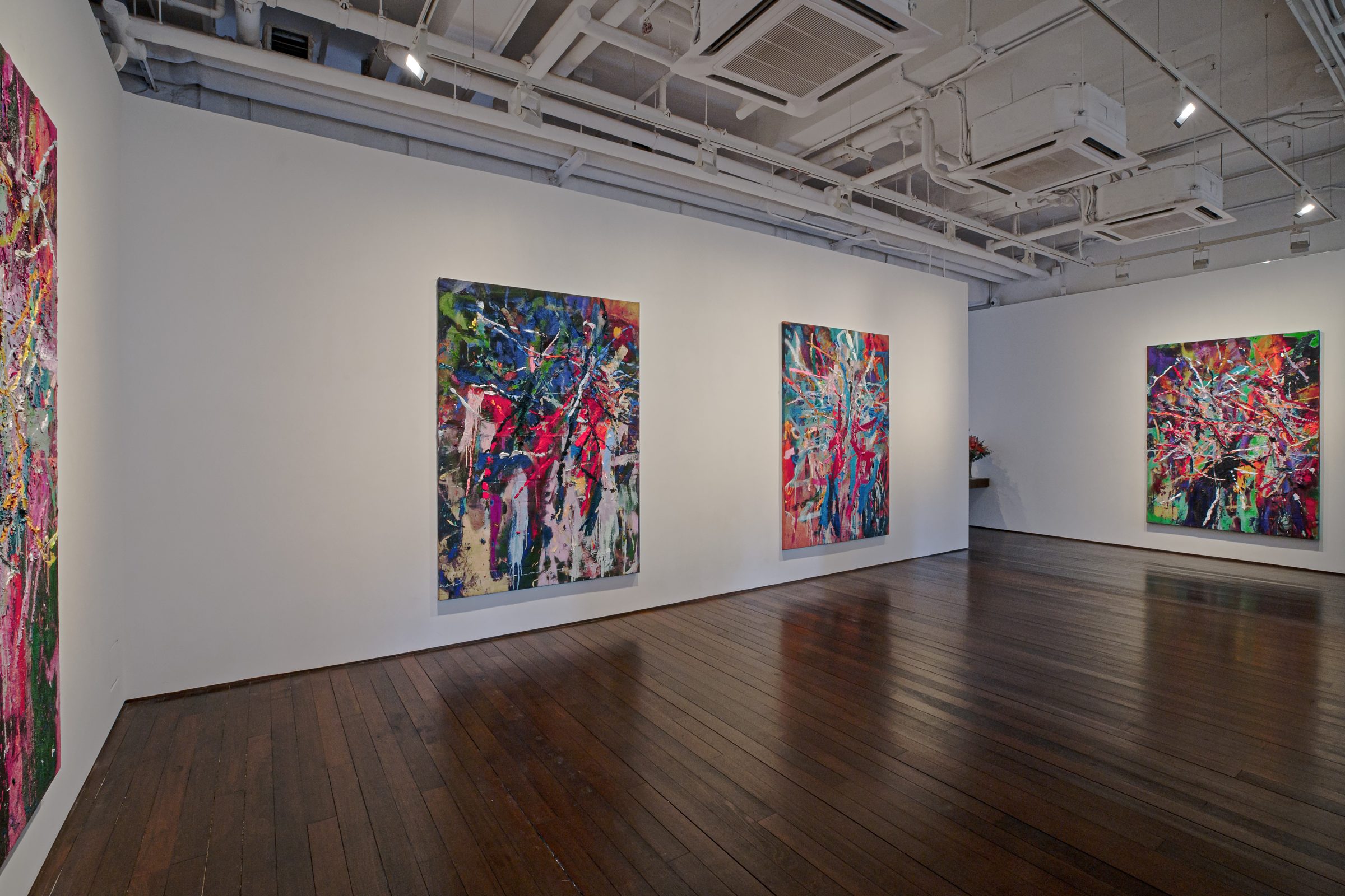 Installation view of Sending, 2022