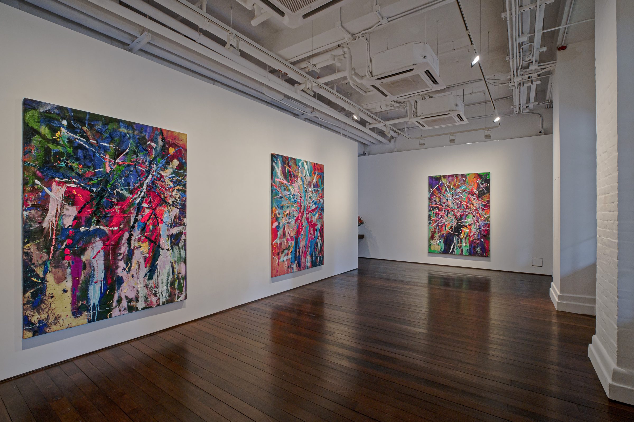 Installation view of Sending, 2022
