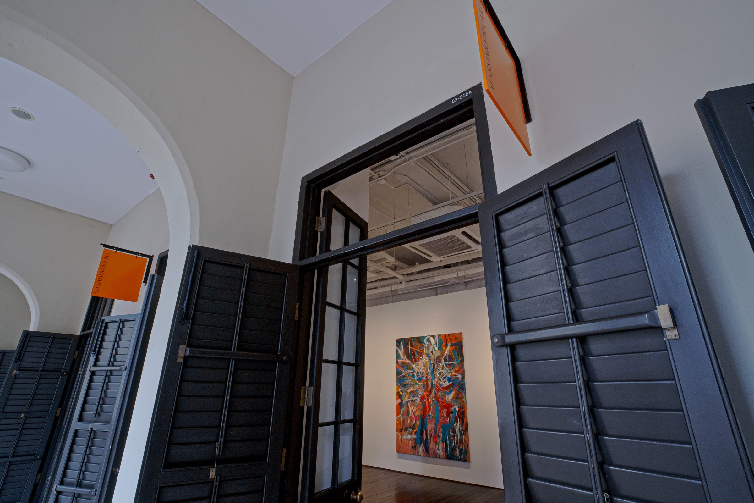 Installation view of Sending, 2022