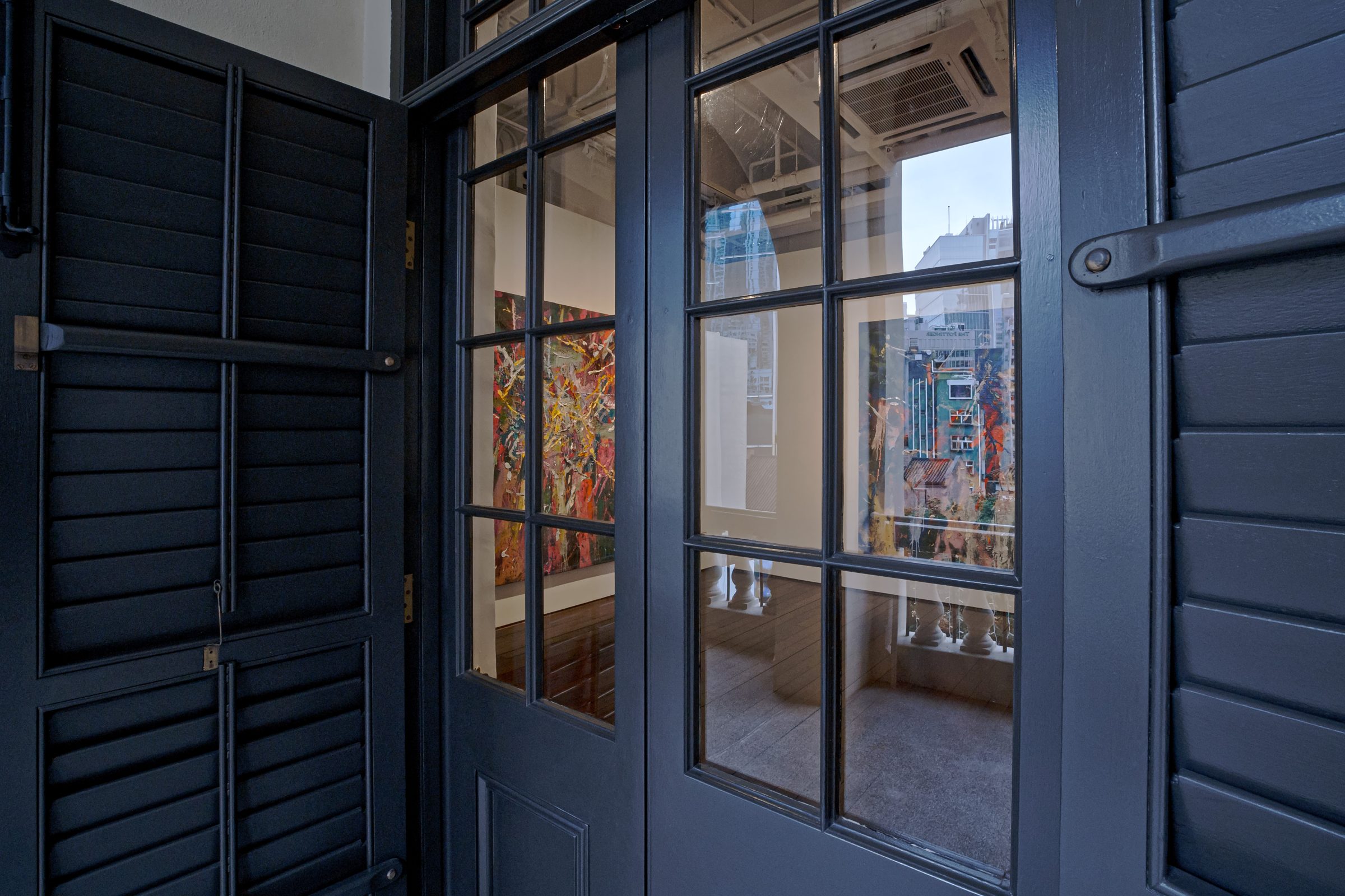 Installation view of Sending, 2022