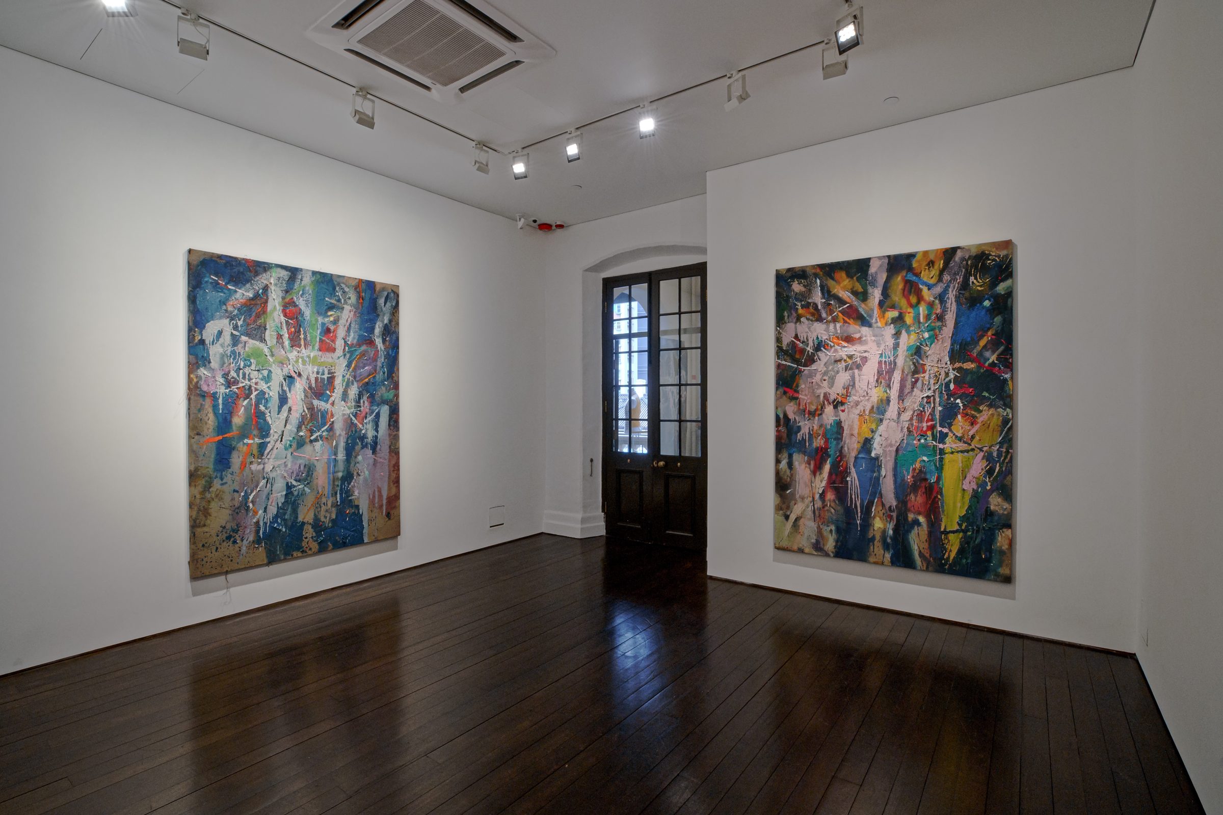 Installation view of Sending, 2022