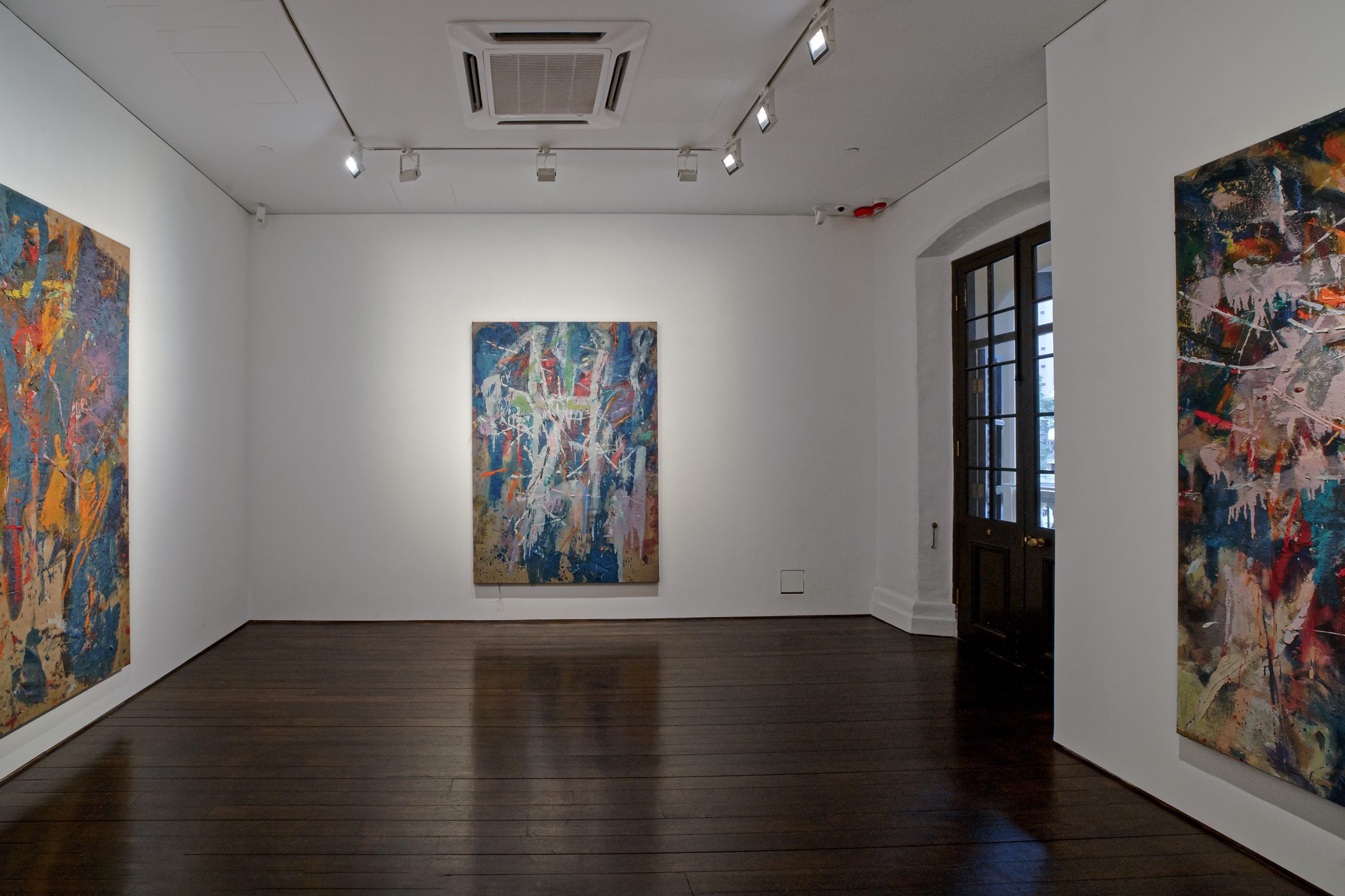 Installation view of Sending, 2022
