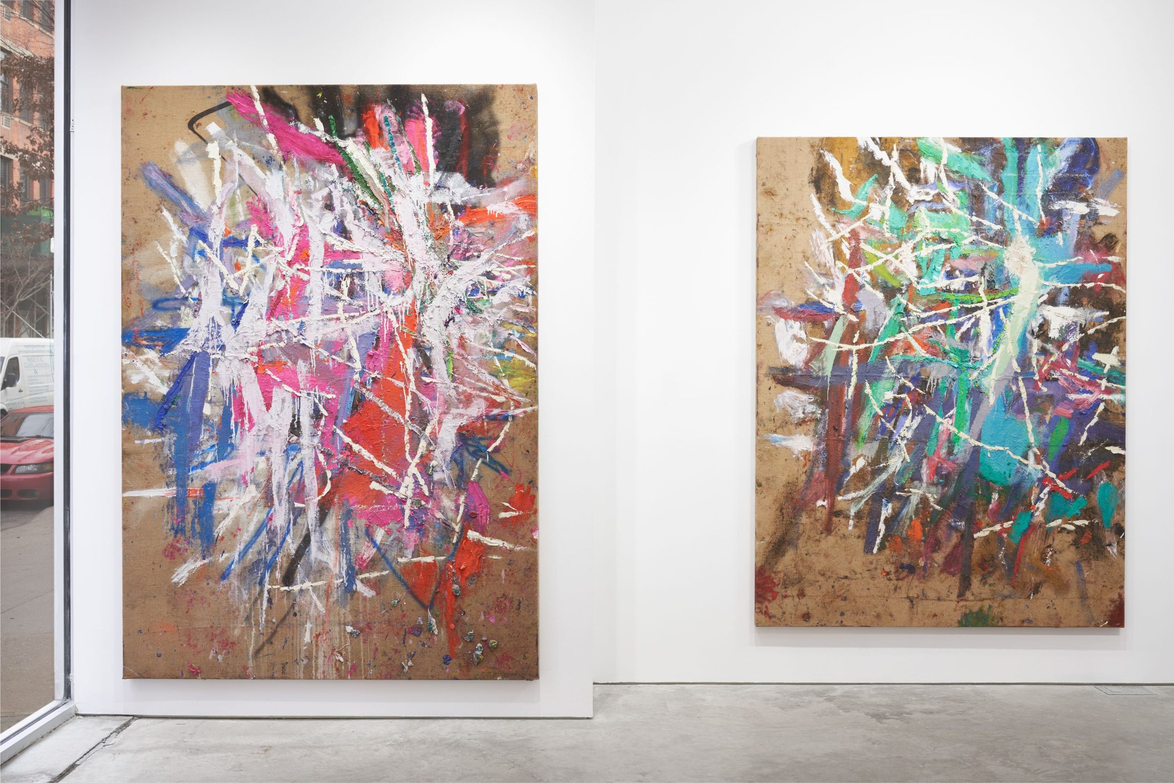 Installation view of Six Jutes (2), 2021