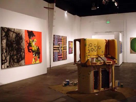 Installation view of Some Paintings: The Third LA Weekly Annual Biennial, 2008