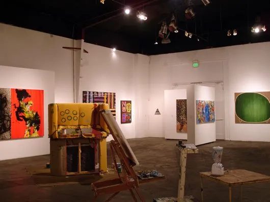Installation view of Some Paintings: The Third LA Weekly Annual Biennial, 2008