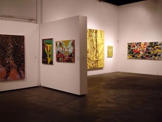 Installation view of Some Paintings: The Third LA Weekly Annual Biennial, 2008