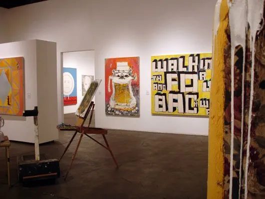 Installation view of Some Paintings: The Third LA Weekly Annual Biennial, 2008