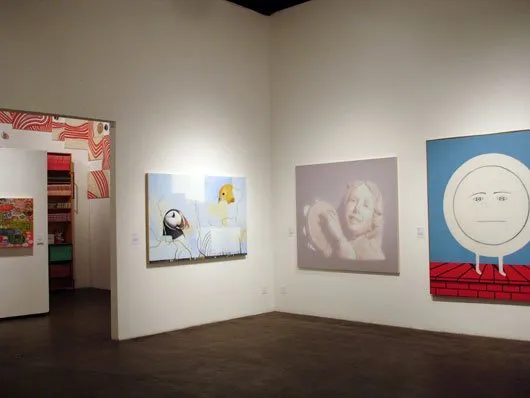 Installation view of Some Paintings: The Third LA Weekly Annual Biennial, 2008