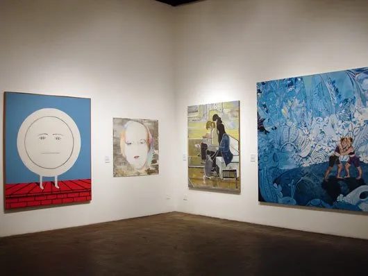 Installation view of Some Paintings: The Third LA Weekly Annual Biennial, 2008