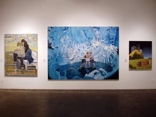 Installation view of Some Paintings: The Third LA Weekly Annual Biennial, 2008