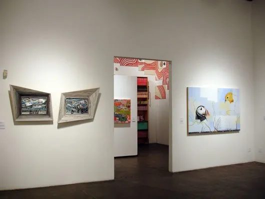 Installation view of Some Paintings: The Third LA Weekly Annual Biennial, 2008