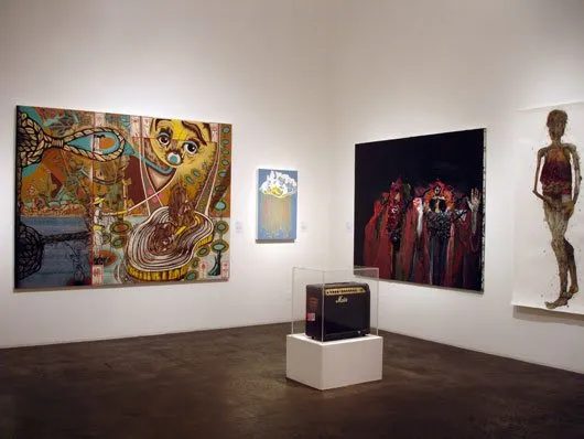 Installation view of Some Paintings: The Third LA Weekly Annual Biennial, 2008