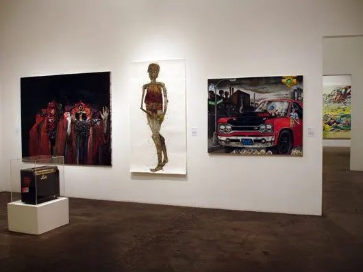 Installation view of Some Paintings: The Third LA Weekly Annual Biennial, 2008