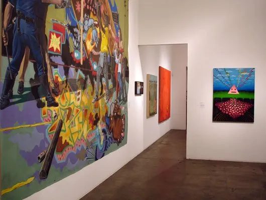 Installation view of Some Paintings: The Third LA Weekly Annual Biennial, 2008