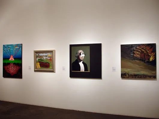 Installation view of Some Paintings: The Third LA Weekly Annual Biennial, 2008