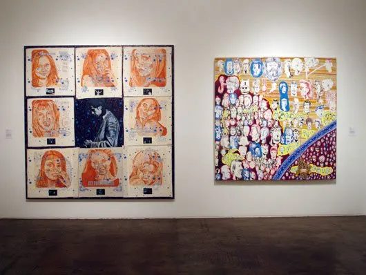 Installation view of Some Paintings: The Third LA Weekly Annual Biennial, 2008