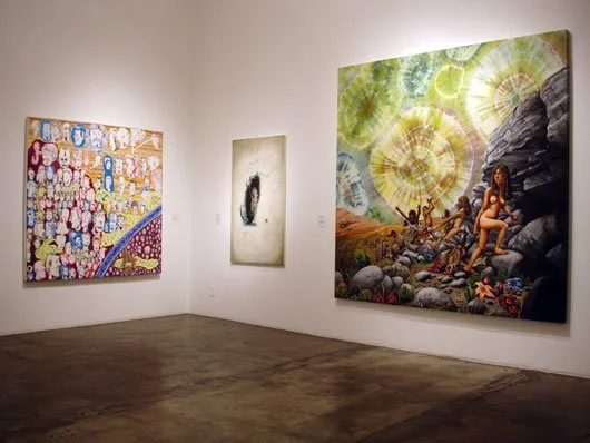 Installation view of Some Paintings: The Third LA Weekly Annual Biennial, 2008