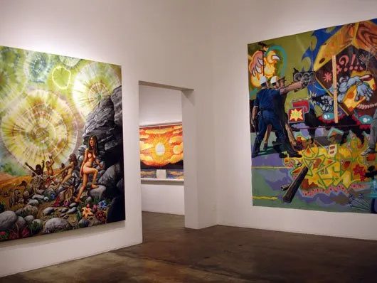 Installation view of Some Paintings: The Third LA Weekly Annual Biennial, 2008