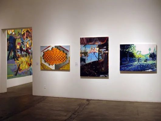 Installation view of Some Paintings: The Third LA Weekly Annual Biennial, 2008