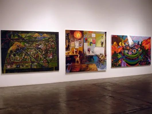 Installation view of Some Paintings: The Third LA Weekly Annual Biennial, 2008
