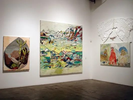 Installation view of Some Paintings: The Third LA Weekly Annual Biennial, 2008