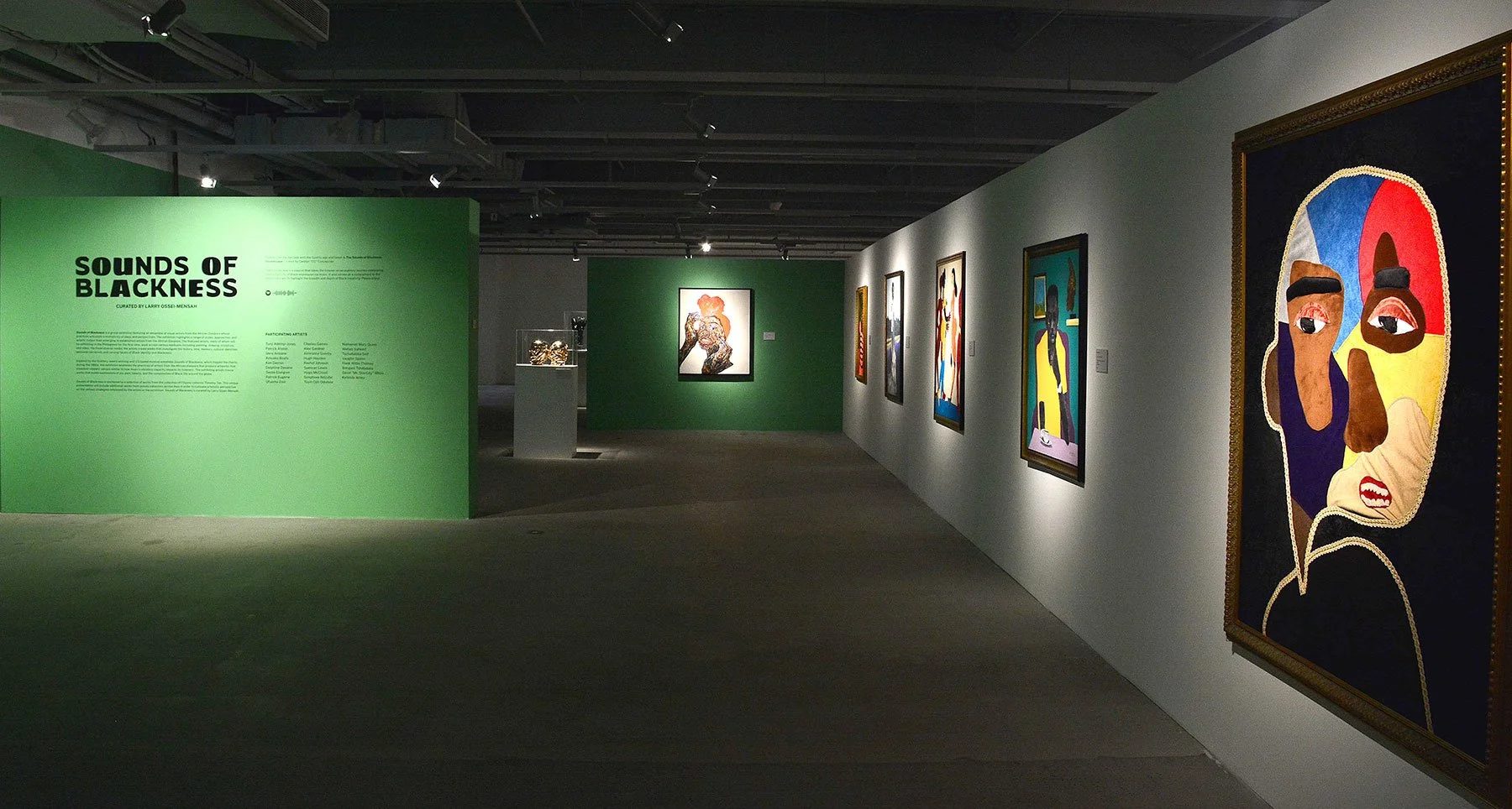 Installation view of Sounds of Blackness, Metropolitan Museum of Manila, Manila, 2023