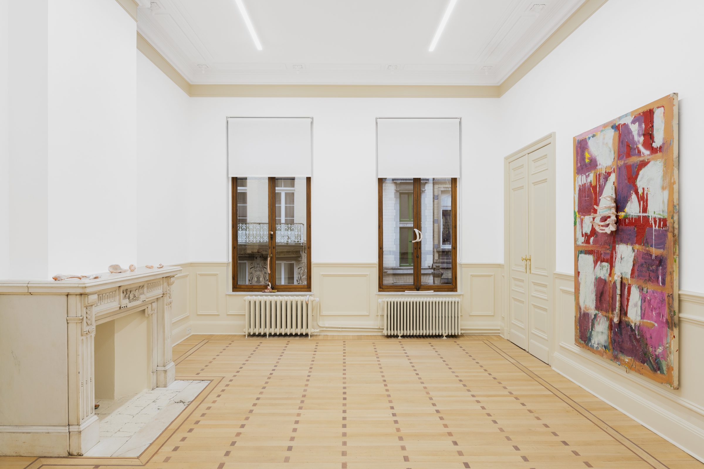 Installation view of Turnip (two kinds of violence), 2021